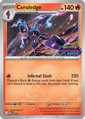 Ceruledge (Prerelease) 14 - ME Mega Evolution Promo Holofoil