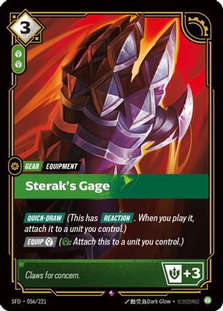 Sterak's Gage (056/221) - Spiritforged Foil - Poke-Collect