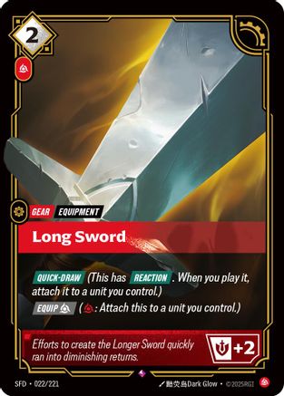 Long Sword (022/221) - Spiritforged Foil - Poke-Collect