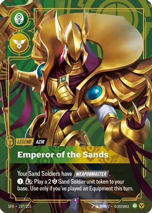 Azir - Emperor of the Sands (197/221) - Spiritforged Foil - Poke-Collect