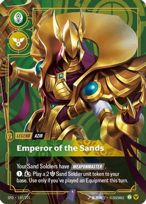 Azir - Emperor of the Sands (197/221) - Spiritforged Foil - Poke-Collect