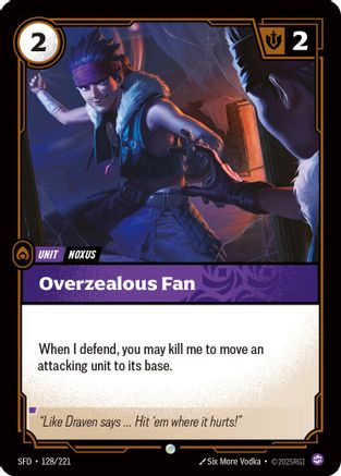 Overzealous Fan (128/221) - Spiritforged - Poke-Collect