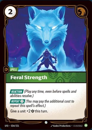 Feral Strength (034/221) - Spiritforged - Poke-Collect