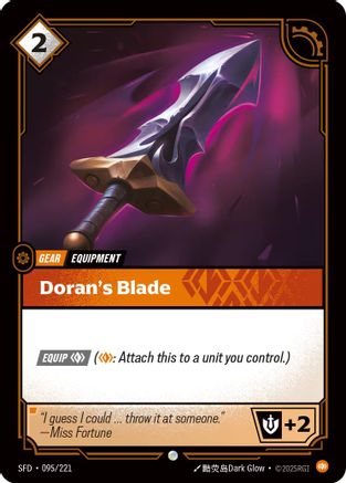 Doran's Blade (095/221) - Spiritforged - Poke-Collect