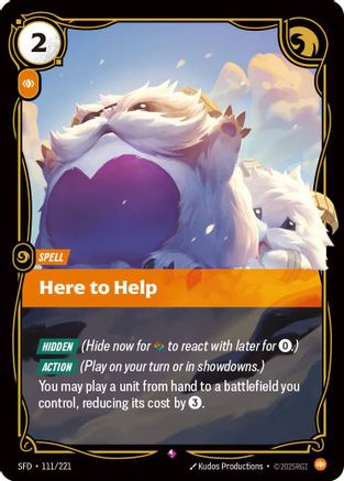 Here to Help (111/221) - Spiritforged Foil - Poke-Collect