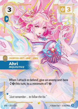Ahri - Inquisitive (Signature) (227*/221) - Spiritforged Foil - Poke-Collect