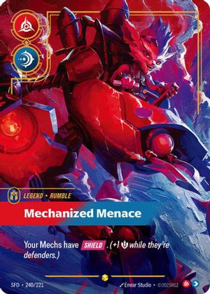 Rumble - Mechanized Menace (Overnumbered) (240/221) - Spiritforged Foil - Poke-Collect