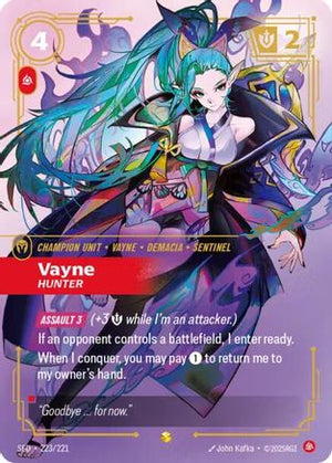Vayne - Hunter (Overnumbered) (223/221) - Spiritforged Foil - Poke-Collect