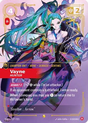 Vayne - Hunter (Signature) (223*/221) - Spiritforged Foil - Poke-Collect