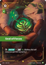 Seal of Focus (Overnumbered) (226/221) - Spiritforged Foil - Poke-Collect