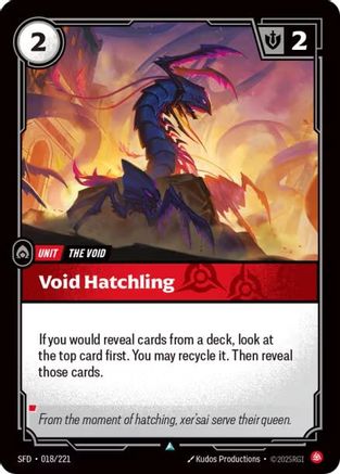 Void Hatchling (018/221) - Spiritforged Foil - Poke-Collect