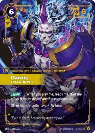 Darius - Executioner (Overnumbered) (236/221) - Spiritforged Foil - Poke-Collect