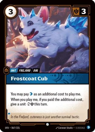 Frostcoat Cub (067/221) - Spiritforged Foil - Poke-Collect
