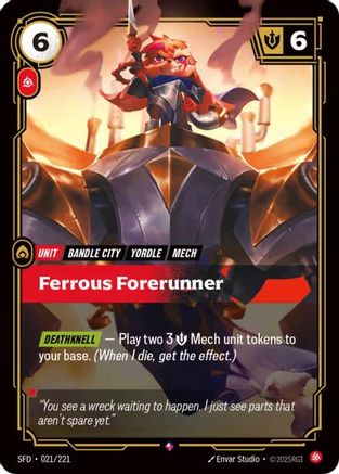 Ferrous Forerunner (021/221) - Spiritforged Foil - Poke-Collect