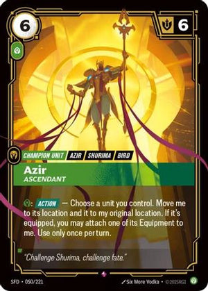 Azir - Ascendant (050/221) - Spiritforged Foil - Poke-Collect