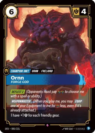 Ornn - Forge God (085/221) - Spiritforged Foil - Poke-Collect