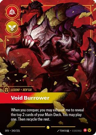 Rek'sai - Void Burrower (Overnumbered) (243/221) - Spiritforged Foil - Poke-Collect