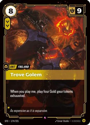 Trove Golem (174/221) - Spiritforged Foil - Poke-Collect