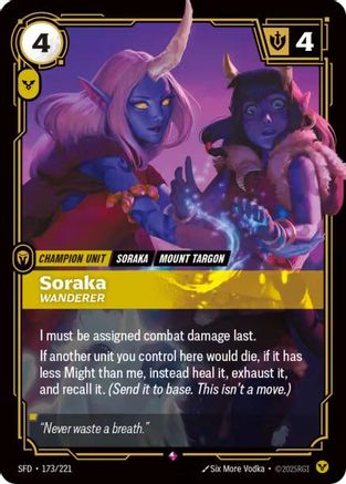 Soraka - Wanderer (173/221) - Spiritforged Foil - Poke-Collect