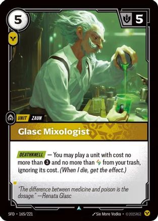 Glasc Mixologist (165/221) - Spiritforged - Poke-Collect