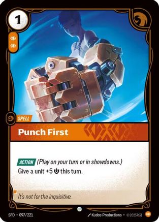 Punch First (097/221) - Spiritforged - Poke-Collect
