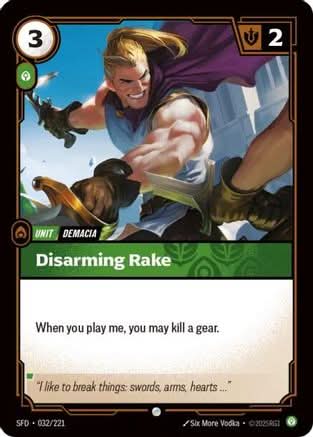 Disarming Rake (032/221) - Spiritforged Foil - Poke-Collect