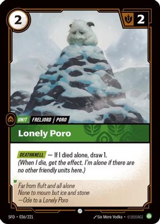 Lonely Poro (036/221) - Spiritforged Foil - Poke-Collect