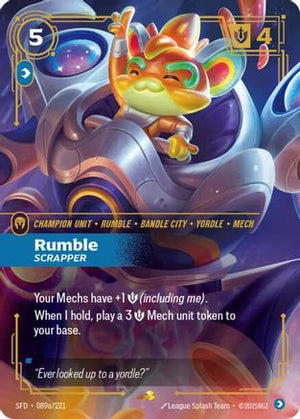 Rumble - Scrapper (Alternate Art) (089a/221) - Spiritforged Foil - Poke-Collect