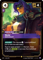 Sivir - Mercenary (Alternate Art) (143a/221) - Spiritforged Foil - Poke-Collect