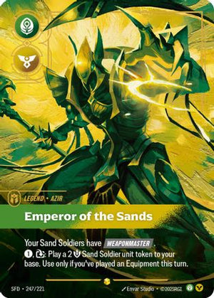 Azir - Emperor of the Sands (Overnumbered) (247/221) - Spiritforged Foil - Poke-Collect