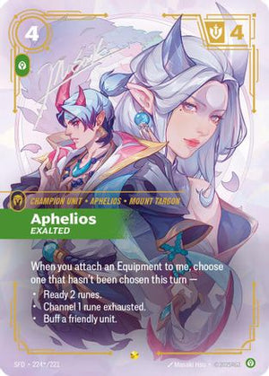 Aphelios - Exalted (Signature) (224*/221) - Spiritforged Foil - Poke-Collect