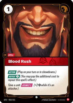 Blood Rush (003/221) - Spiritforged Foil - Poke-Collect
