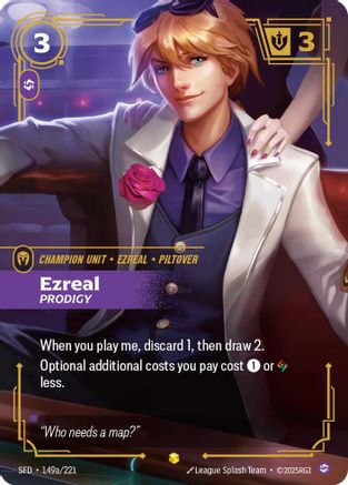Ezreal - Prodigy (Alternate Art) (149a/221) - Spiritforged Foil - Poke-Collect