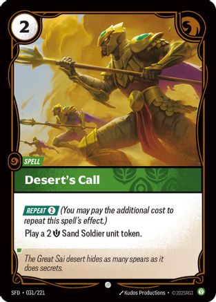 Desert's Call (031/221) - Spiritforged - Poke-Collect