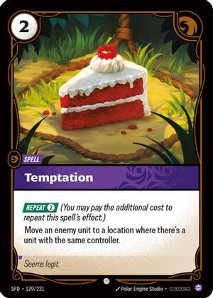 Temptation (129/221) - Spiritforged Foil - Poke-Collect