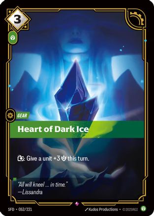 Heart of Dark Ice (052/221) - Spiritforged Foil - Poke-Collect