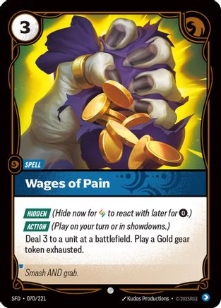 Wages of Pain (070/221) - Spiritforged Foil - Poke-Collect