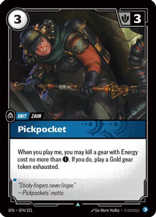 Pickpocket (074/221) - Spiritforged - Poke-Collect