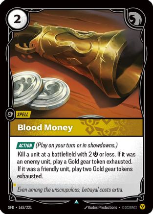 Blood Money (162/221) - Spiritforged Foil - Poke-Collect