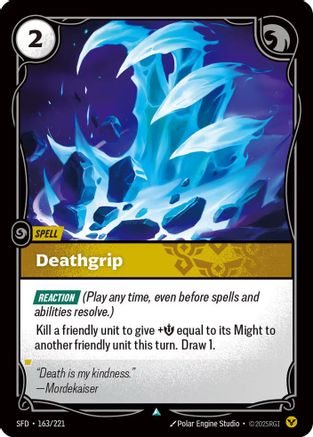 Deathgrip (163/221) - Spiritforged Foil - Poke-Collect