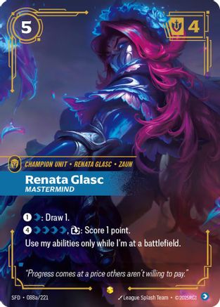 Renata Glasc - Mastermind (Alternate Art) (088a/221) - Spiritforged Foil - Poke-Collect