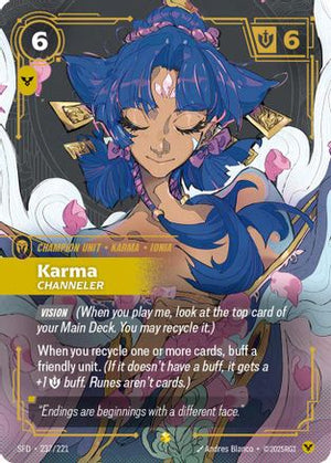 Karma - Channeler (Overnumbered) (237/221) - Spiritforged Foil - Poke-Collect