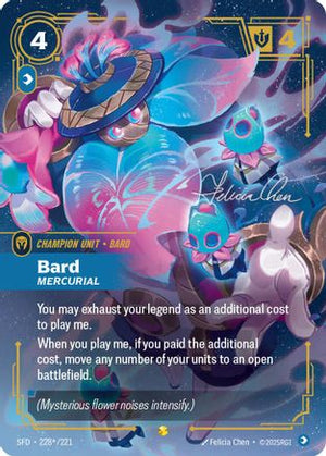 Bard - Mercurial (Signature) (228*/221) - Spiritforged Foil - Poke-Collect