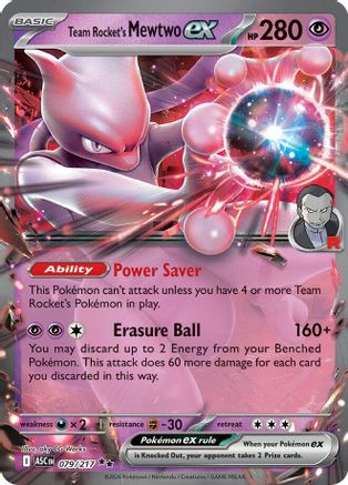 Team Rocket's Mewtwo ex - 079/217 79 - ME Ascended Heroes Holofoil - Poke-Collect