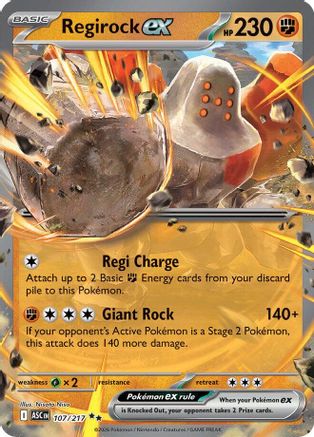 Regirock ex 107 - ME Ascended Heroes Holofoil - Poke-Collect