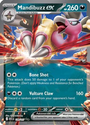Mandibuzz ex 139 - ME Ascended Heroes Holofoil - Poke-Collect