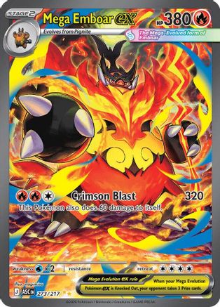 Mega Emboar ex - 273/217 273 - ME Ascended Heroes Holofoil - Poke-Collect