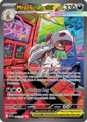 Mega Scrafty ex - 285/217 285 - ME Ascended Heroes Holofoil - Poke-Collect