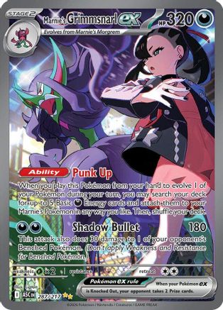 Marnie's Grimmsnarl ex 287 - ME Ascended Heroes Holofoil - Poke-Collect