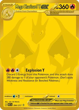 Mega Charizard Y ex - 294/217 294 - ME Ascended Heroes Holofoil - Poke-Collect